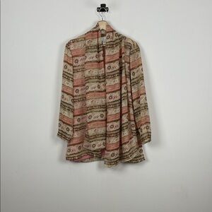 EL* LA Blouse & Tank Top Cottagecore 2 PC Floral Patterned Romanic Blouse